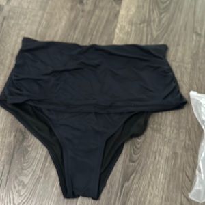 Swimsuits for all ruched high waisted bottom